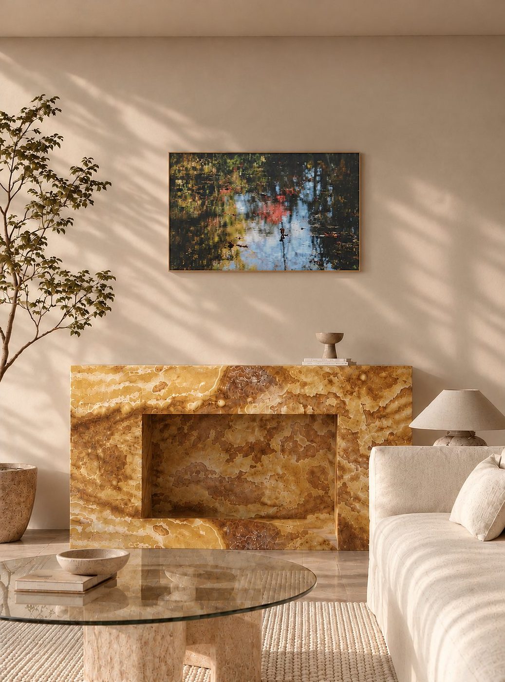 Abstraction 6 mise en situation dans un intérieur